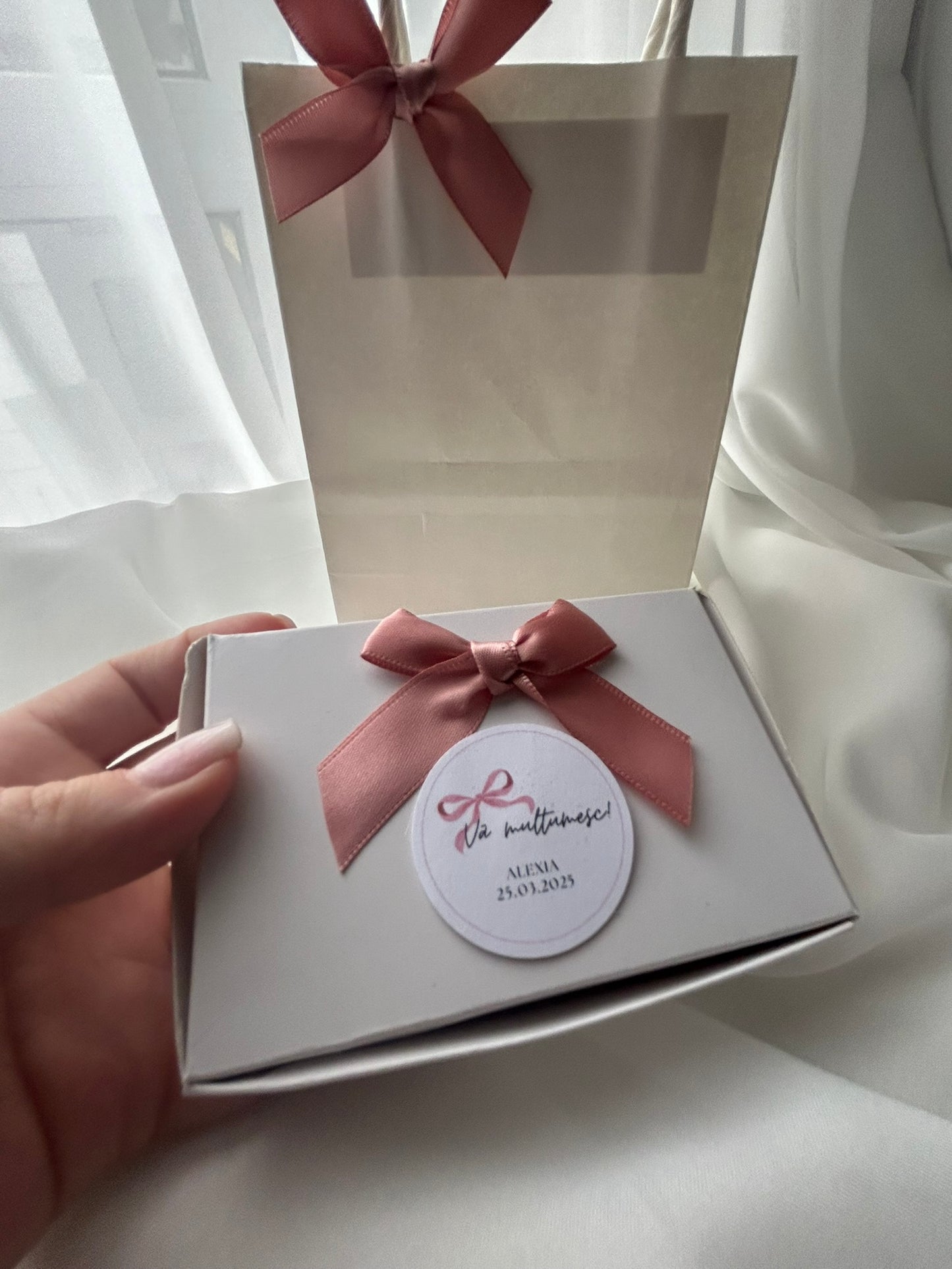 Pachet ciocolată de casă și pungă elegantă