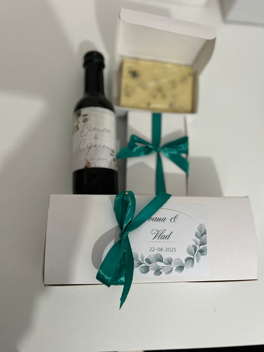 Pachet ciocolată de casă și vin
